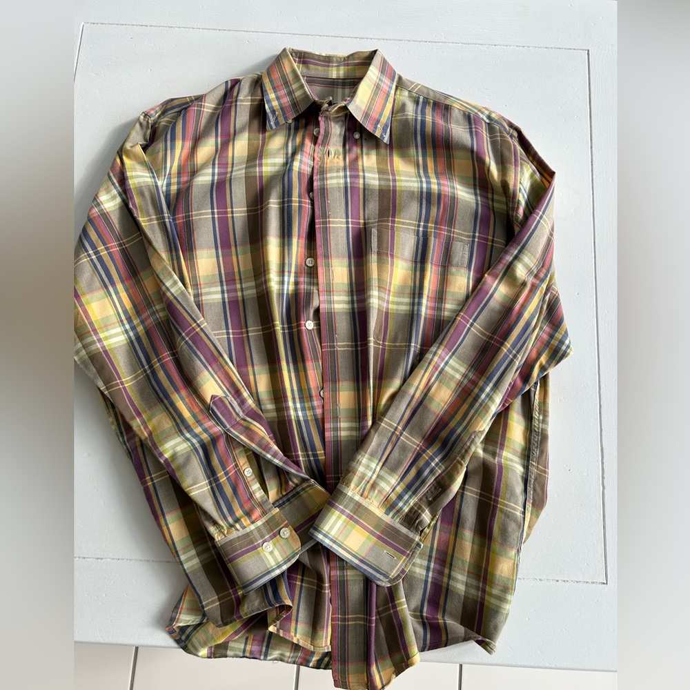 Burberry London Mens Large Dress Shirt